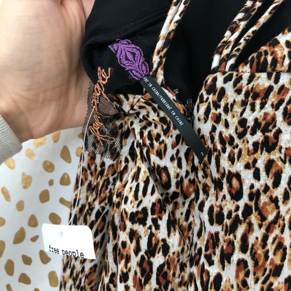 NWT Free People Animal Instincts Halter Maxi Dress - Picture 8 of 8